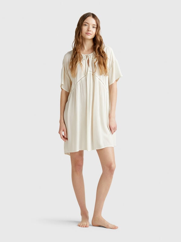Vestido amplo curto Mulher