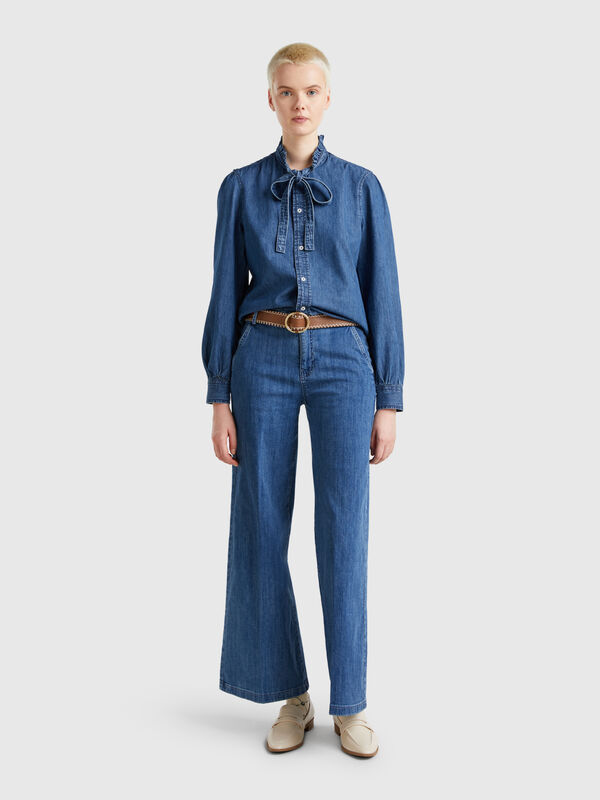 Jeans wide fit Mulher