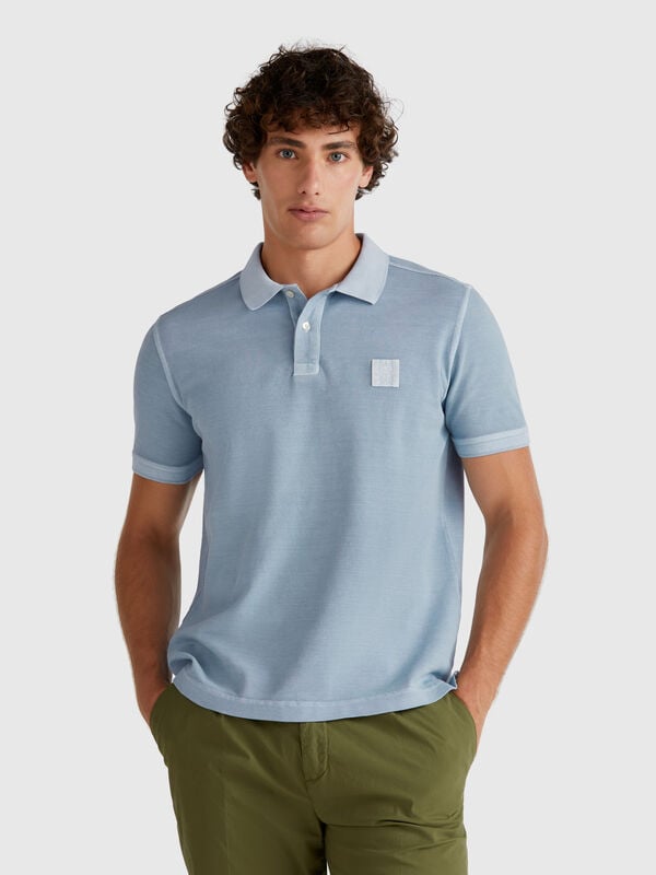 Polo regular fit cor folha de açucar Homem