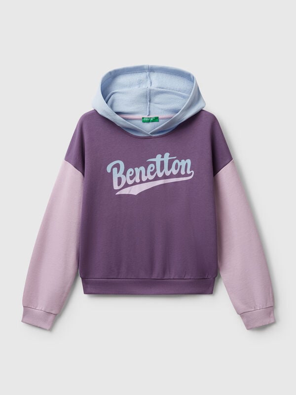 Sweat com estampa e capuz Menina