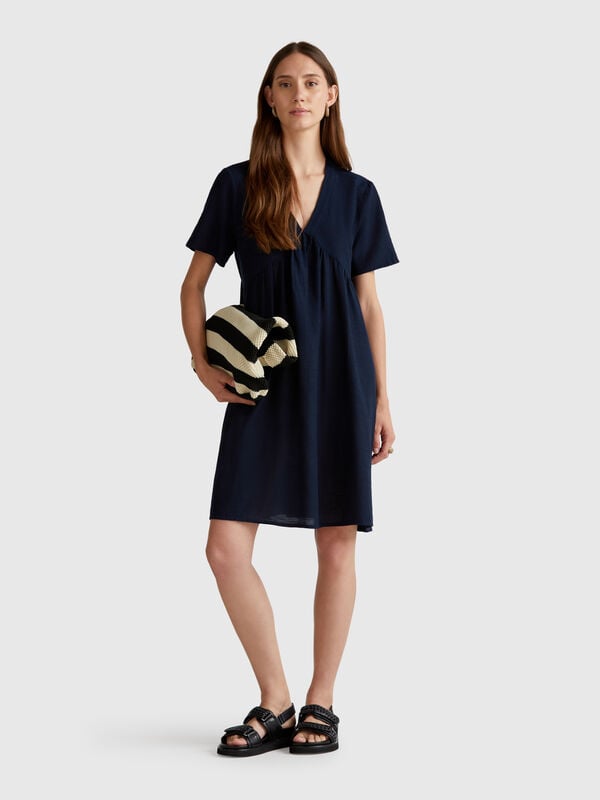 Vestido curto solto Mulher