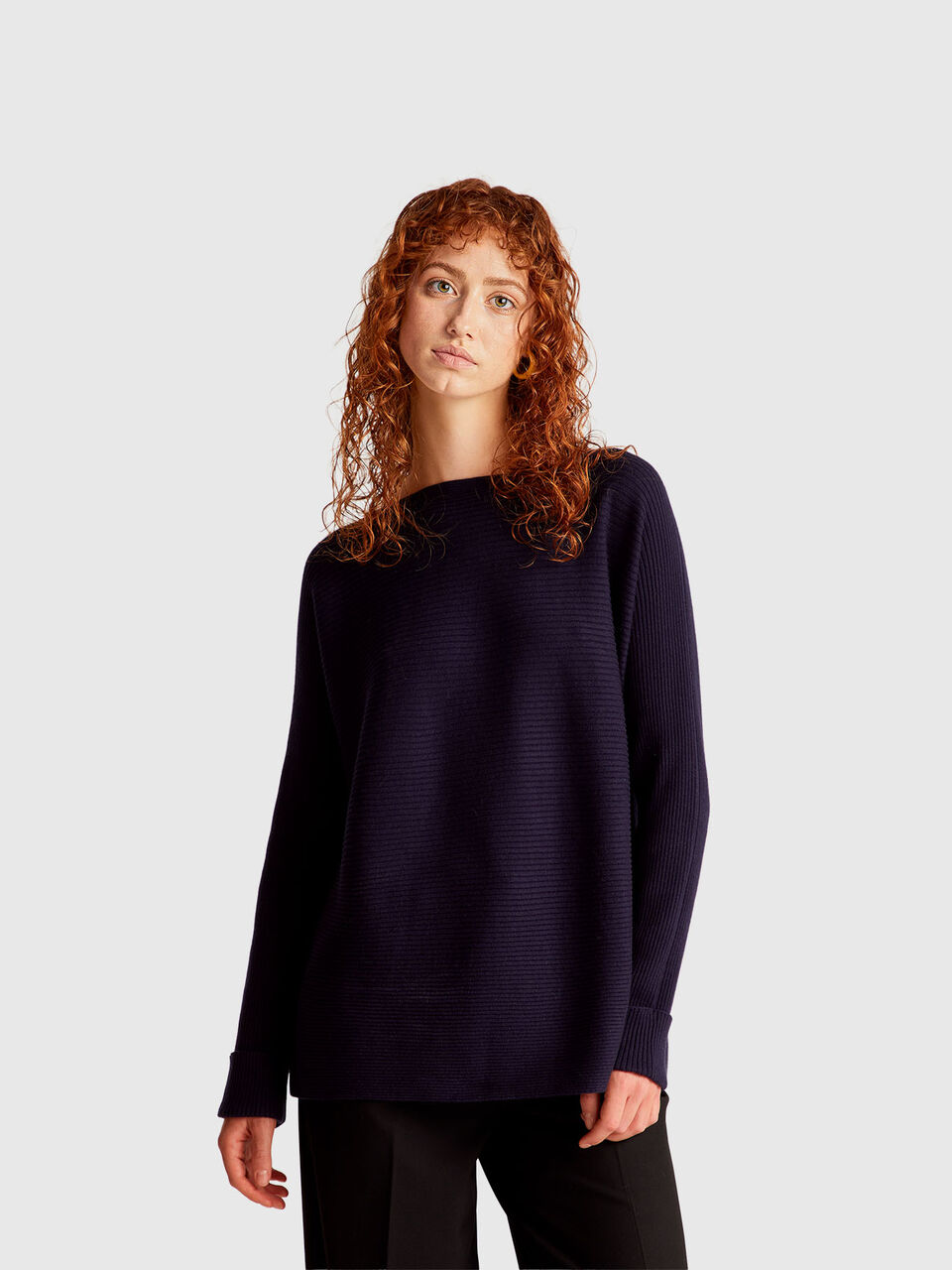 BOAT-NECK SWEAT.L/S Mulher image number null