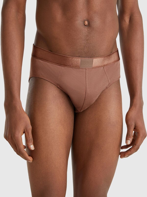 Slip em mistura de algodão Homem