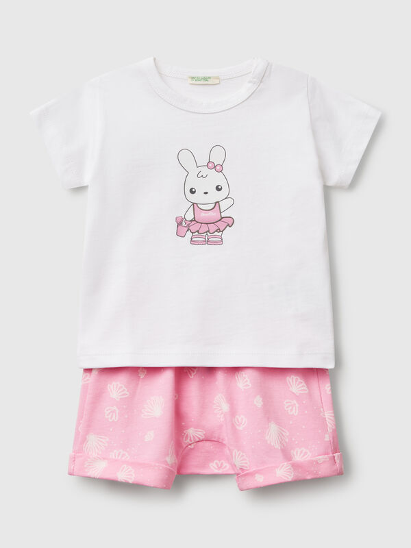 SET T-SHIRT+SHORTS Recém-nascido