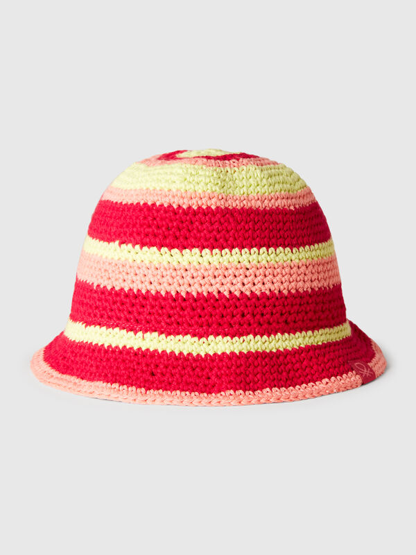 Chapéu estilo pescador crochê Menina