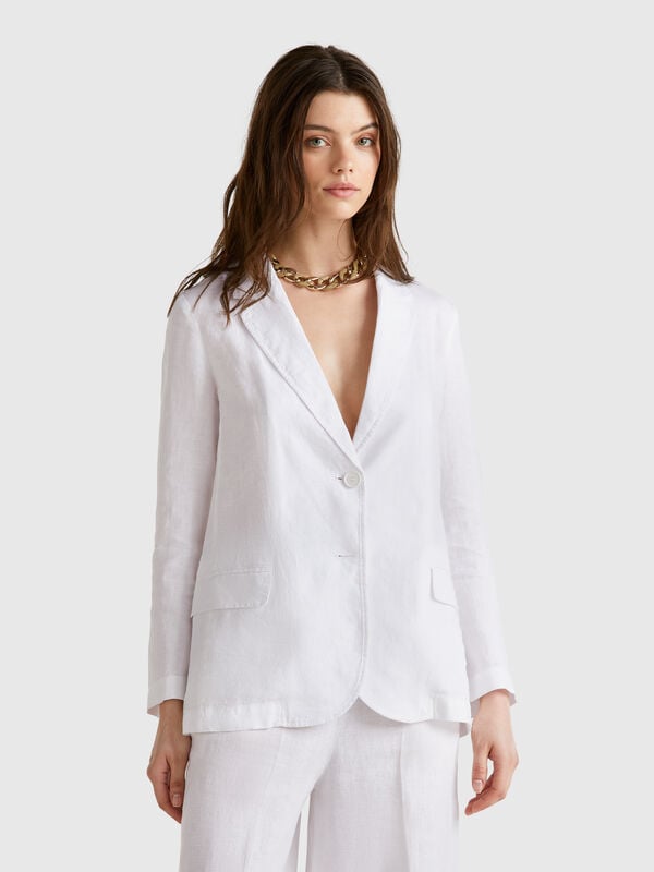 Blazer em linho puro Mulher