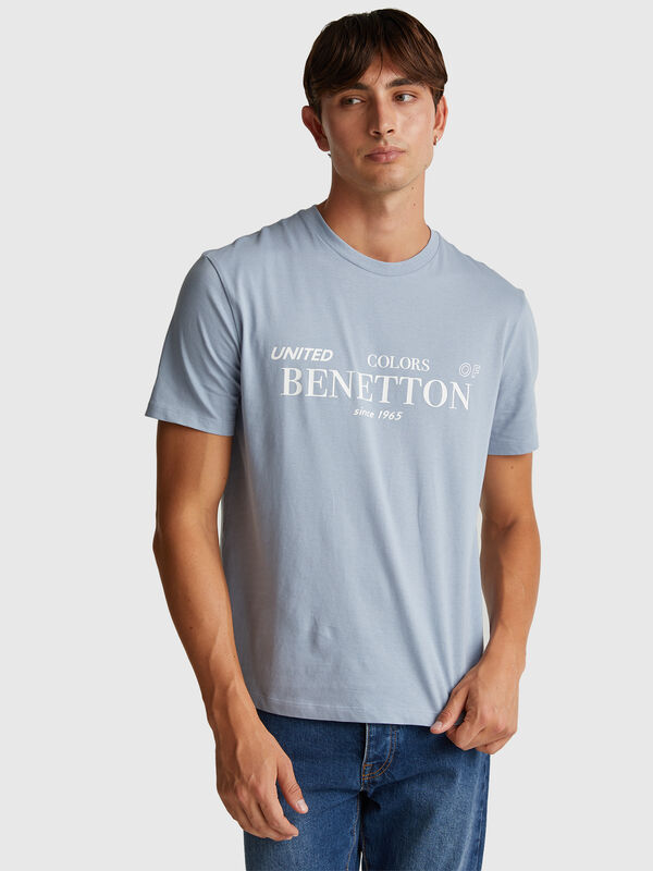 T-shirt em algodão com logótipo Homem