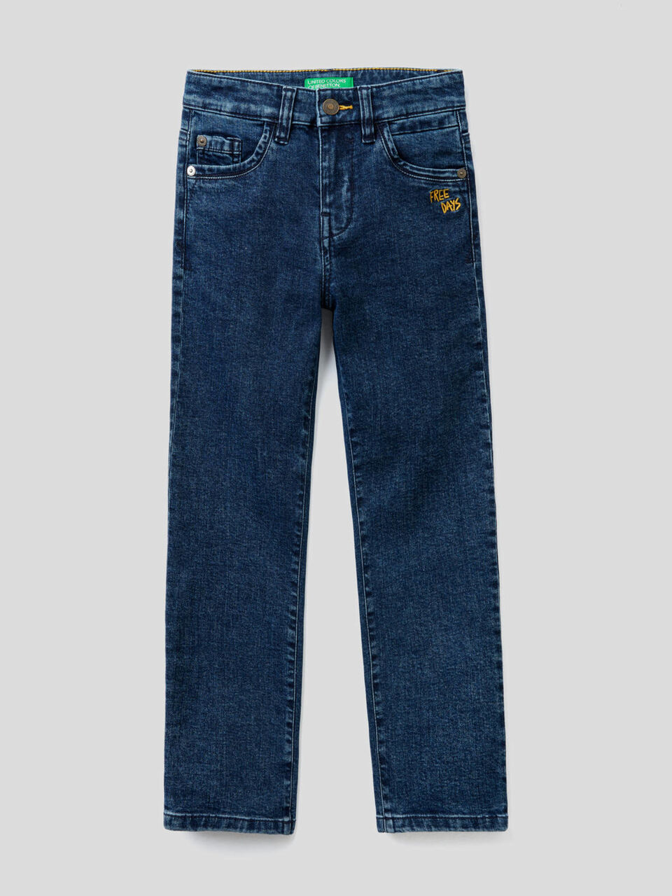 Jeans slim fit com bordado image number 1