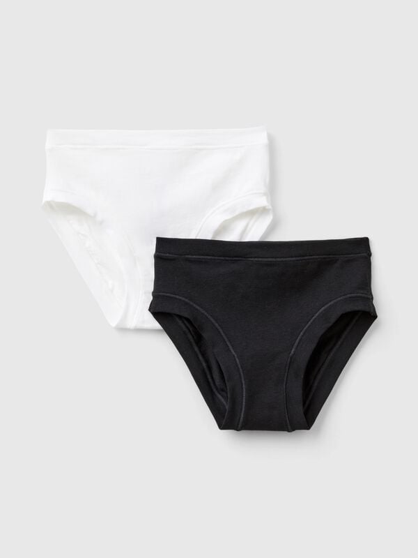 Dois slips em algodão super stretch Menina