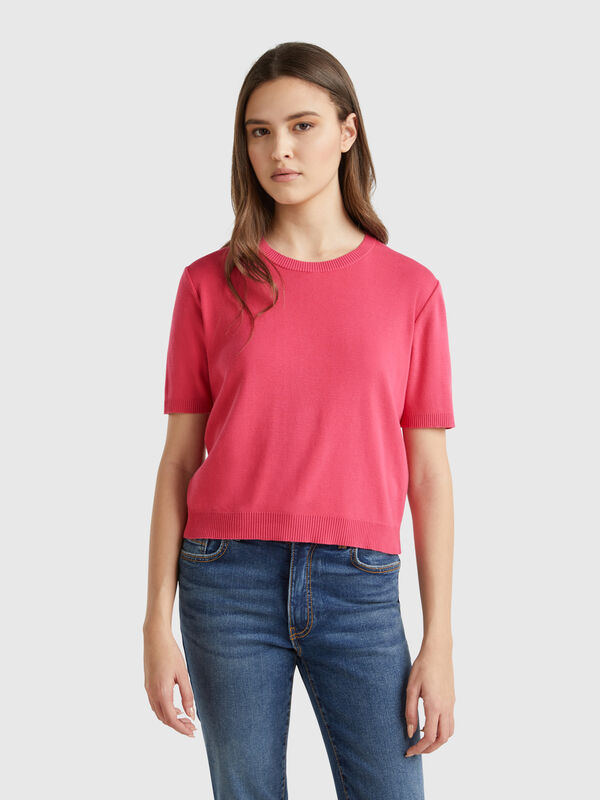 Camisa manga curta 100% algodão Mulher