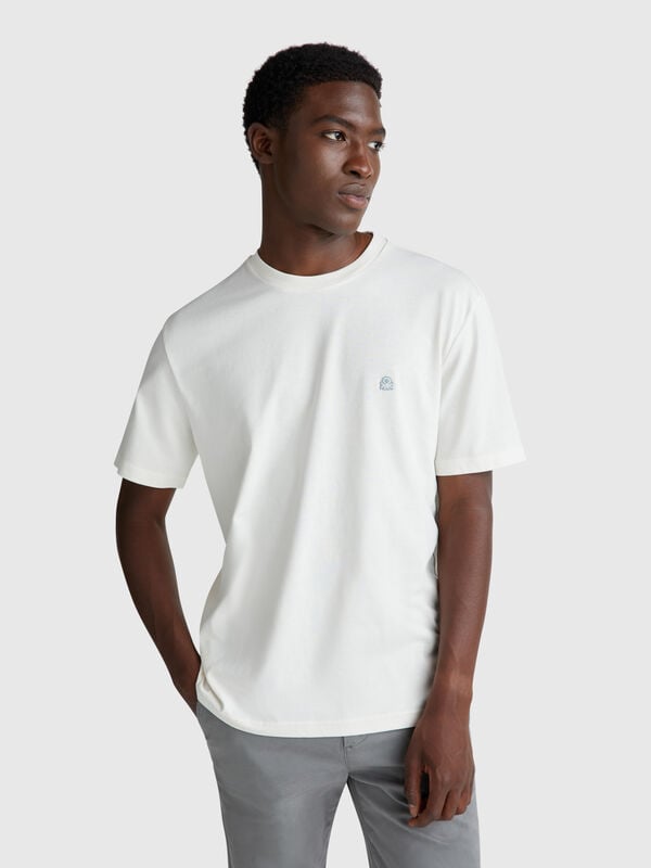 T-shirt básica de algodão  Homem