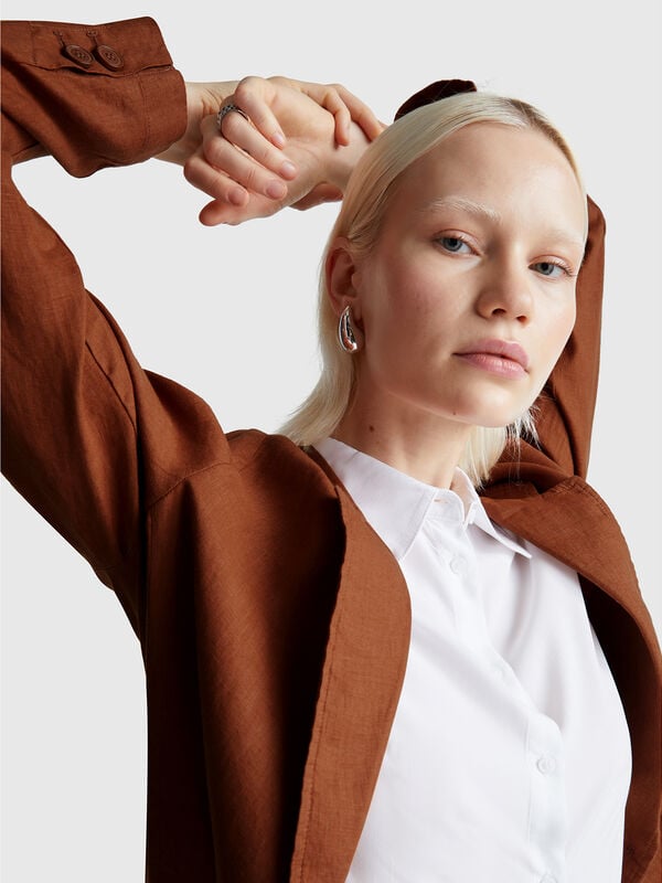 Blazer em linho puro Mulher