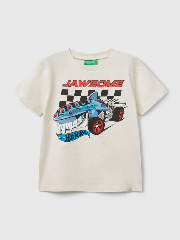 Camiseta de algodão Hot Wheels Menino