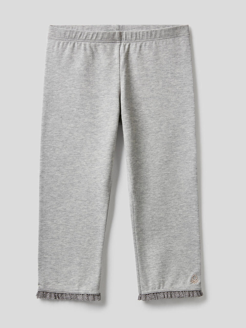 Leggings 3/4 em algodão stretch image number 1