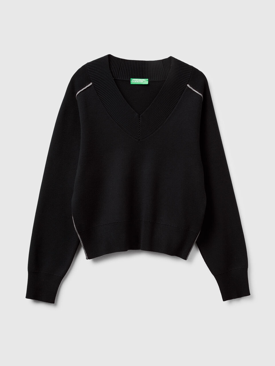 V NECK SWEATER L/S Mulher image number null