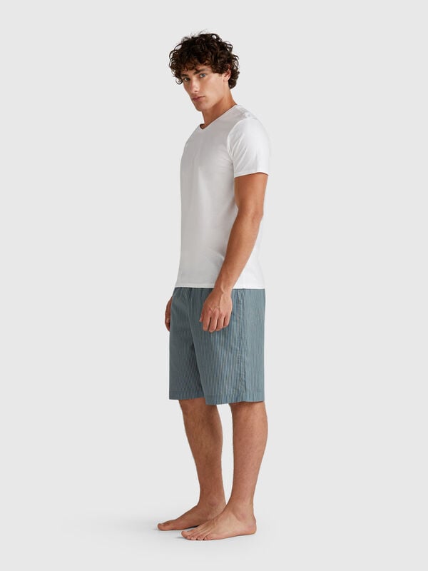 Bermudas às riscas Homem