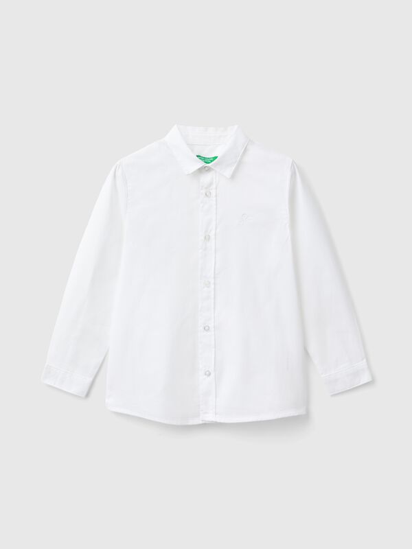 Camisa clássica em algodão puro Menino