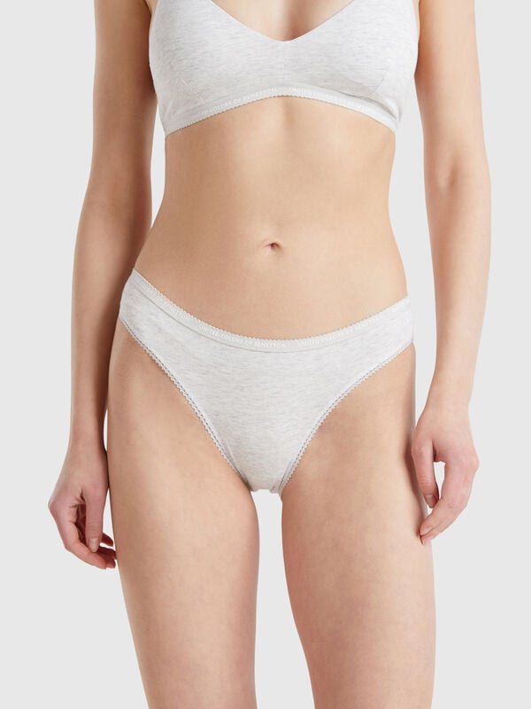 Slip em algodão orgânico stretch Mulher