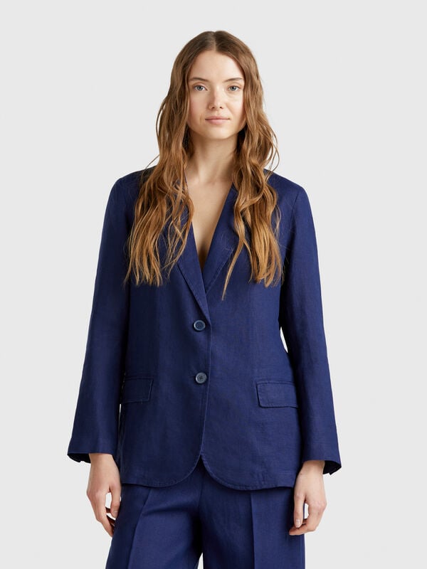 Blazer em linho puro Mulher