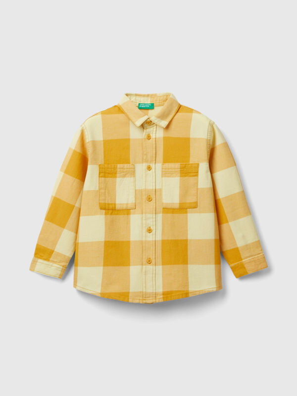 Camisa escocesa 100% algodão