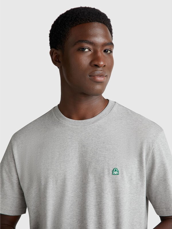 T-shirt básica de algodão  Homem