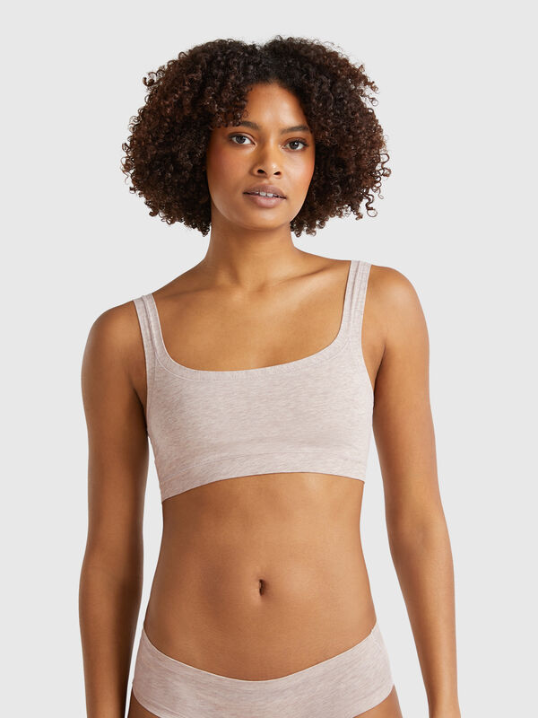 Brassiere em algodão super stretch Mulher