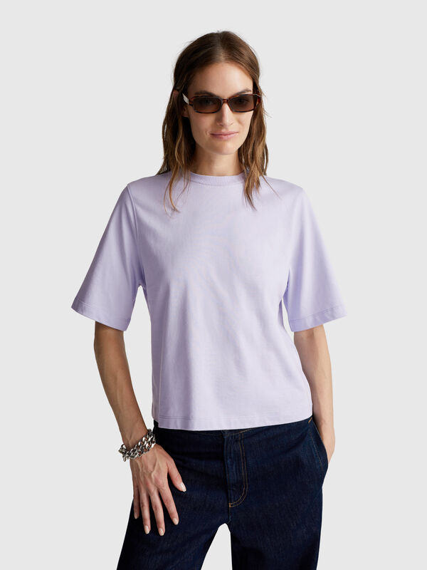 T-shirt boxy fit 100% algodão Mulher