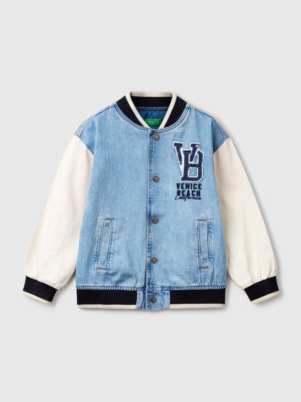 Jaqueta bomber jeans Menino