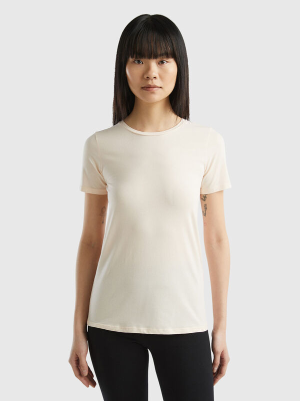 T-shirt em algodão orgânico super stretch Mulher