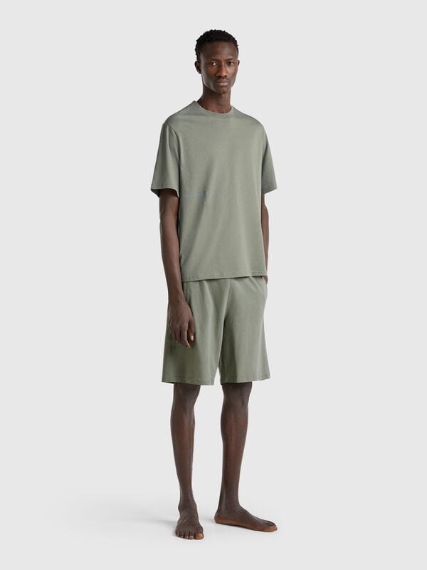 Shorts com elástico logótipo Homem