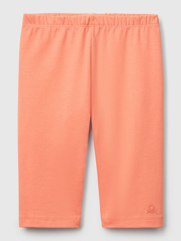 Leggings 3/4 em algodão stretch Menina