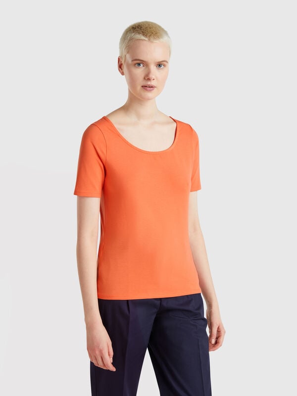 Camiseta slim fit reversível Mulher