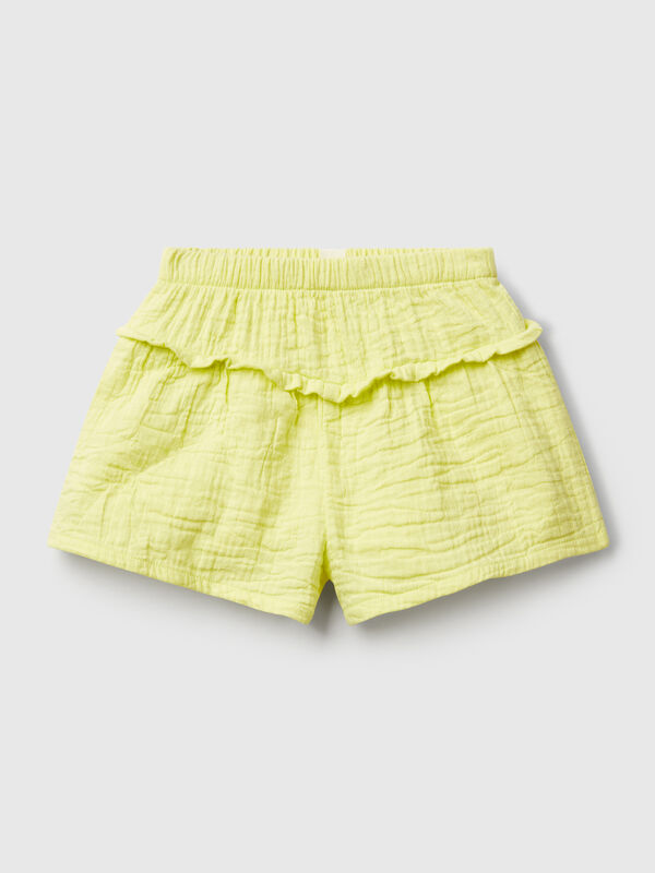 Saia-calça com folhos Recém-nascido
