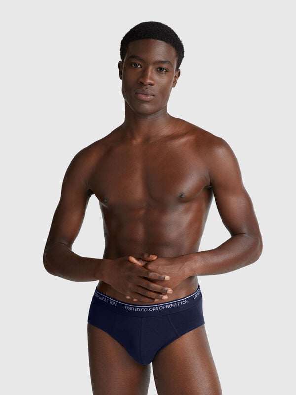 Slip em algodão stretch Homem