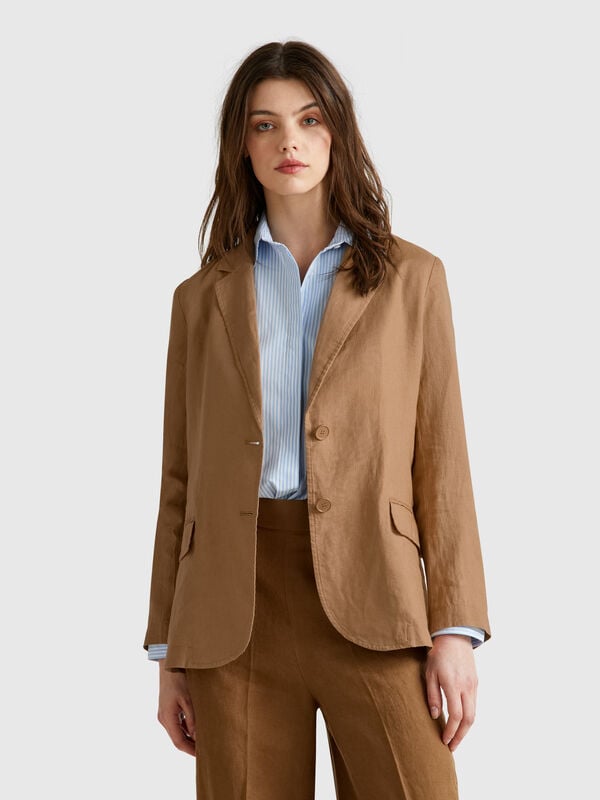 Blazer em linho puro Mulher