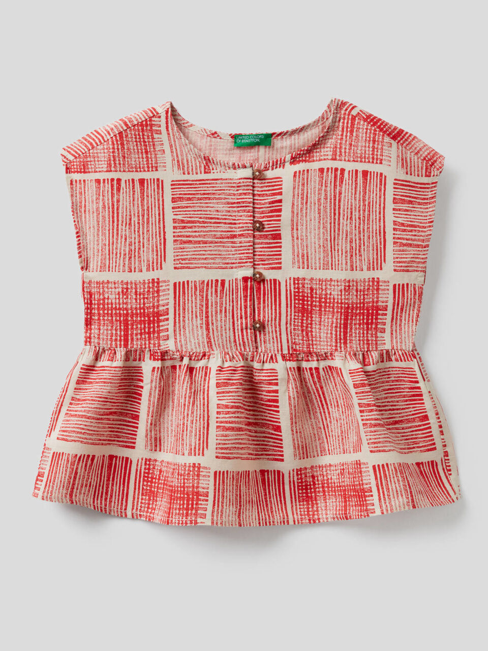 Blusa de manga curta estampada image number 1