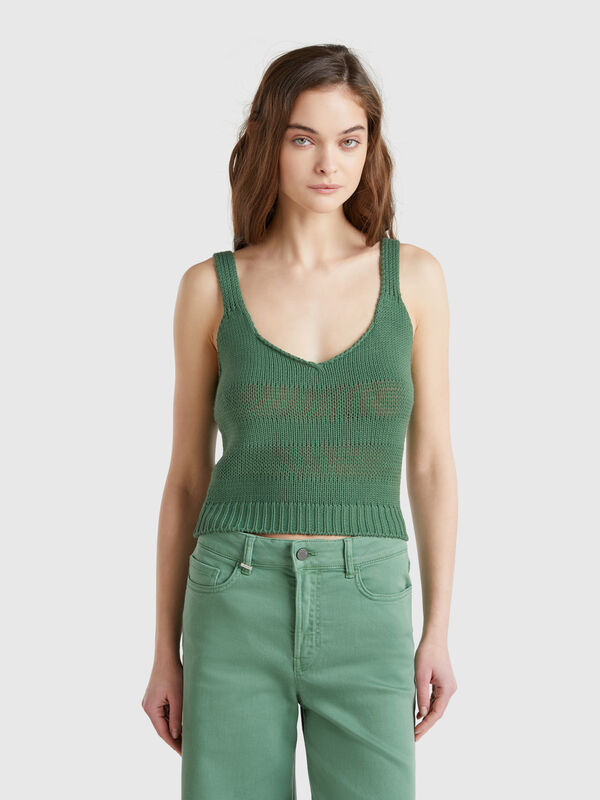 Top de malha 100% algodão Mulher