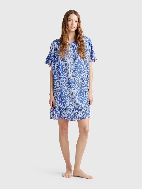 Kaftan com estampa padrão Mulher