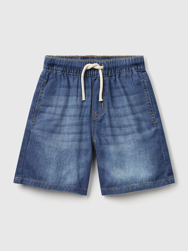 Bermudas em chambray Menino
