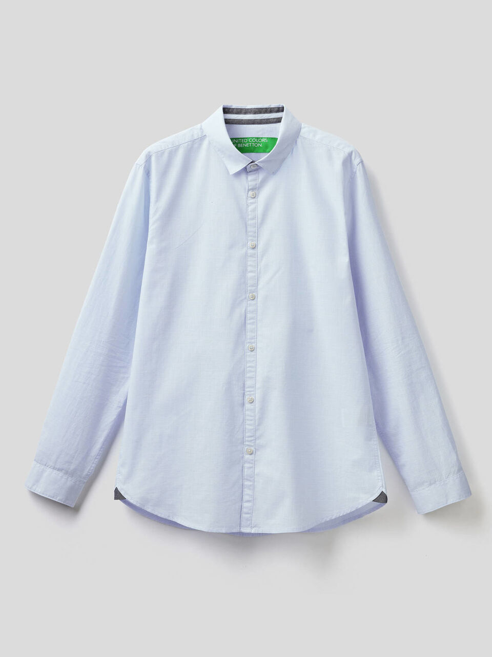 Camisa slim fit em algodão puro image number 1