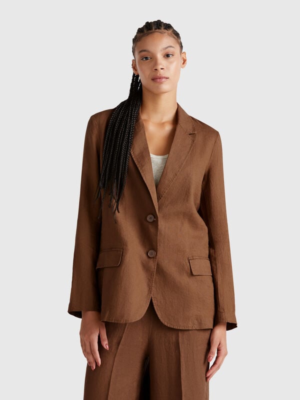 Blazer em linho puro Mulher