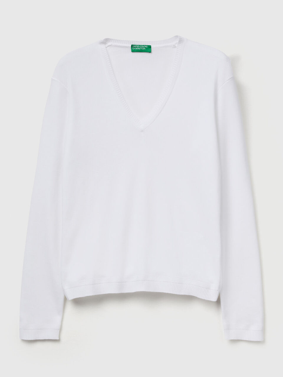 V NECK SWEATER L/S Mulher image number 1