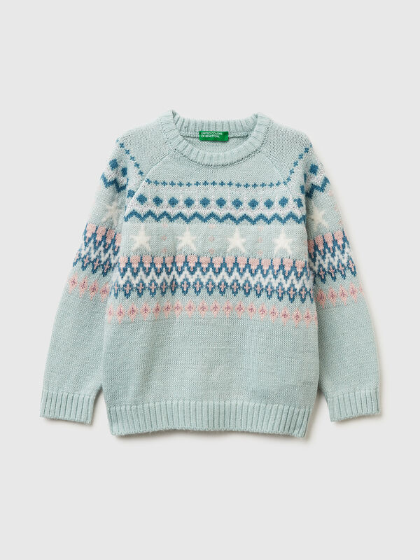 Camisola jacquard Menina