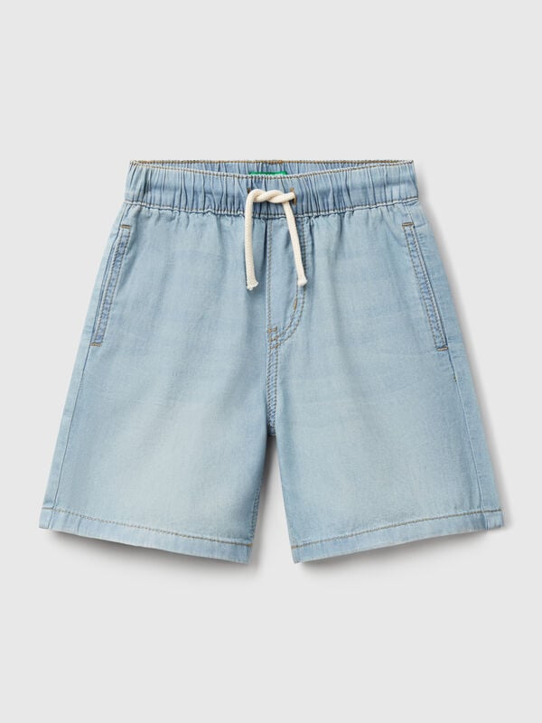 Bermudas em chambray Menino
