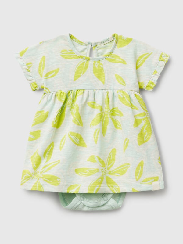 Vestido com estampado floral Recém-nascido