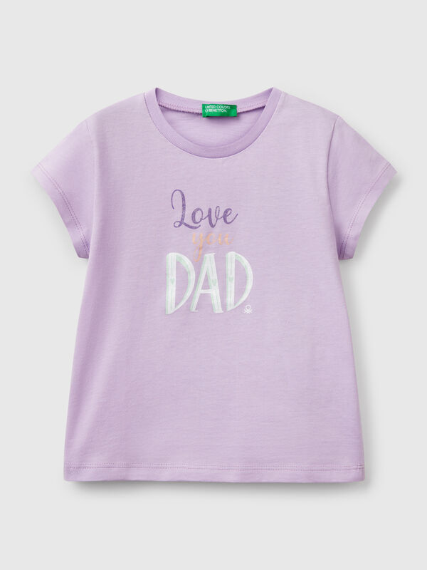 T-shirt em algodão com glitter Menina