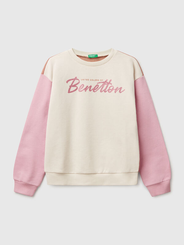 Sweat com estampa glitter Menina
