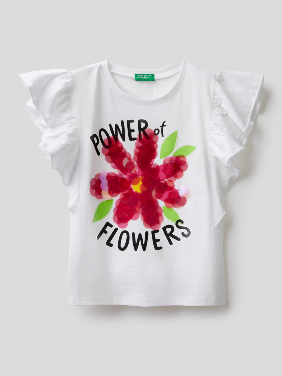 T-shirt com manga folho image number 1