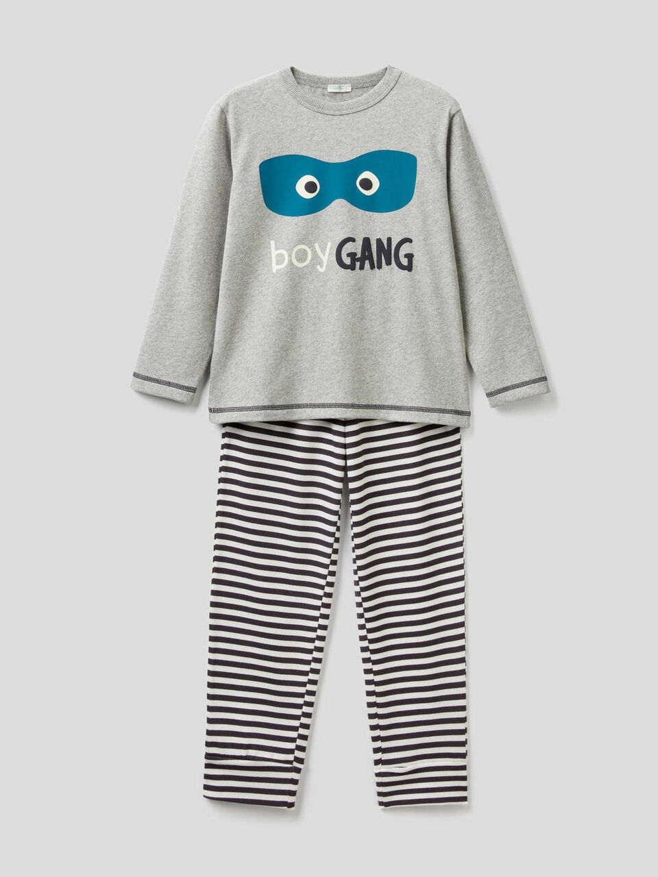 Pijama em algodão puro com estampas image number 1