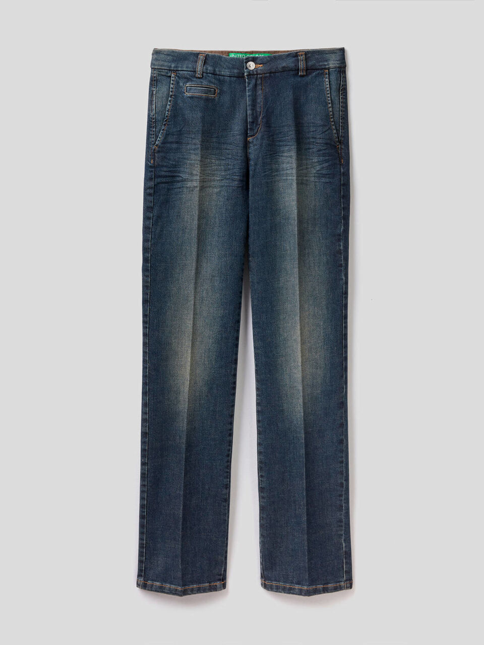 Chinos em denim elástico image number 1